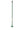 Dutch hoe steel on white background