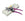 Gardening pruners with purple handles on a white background