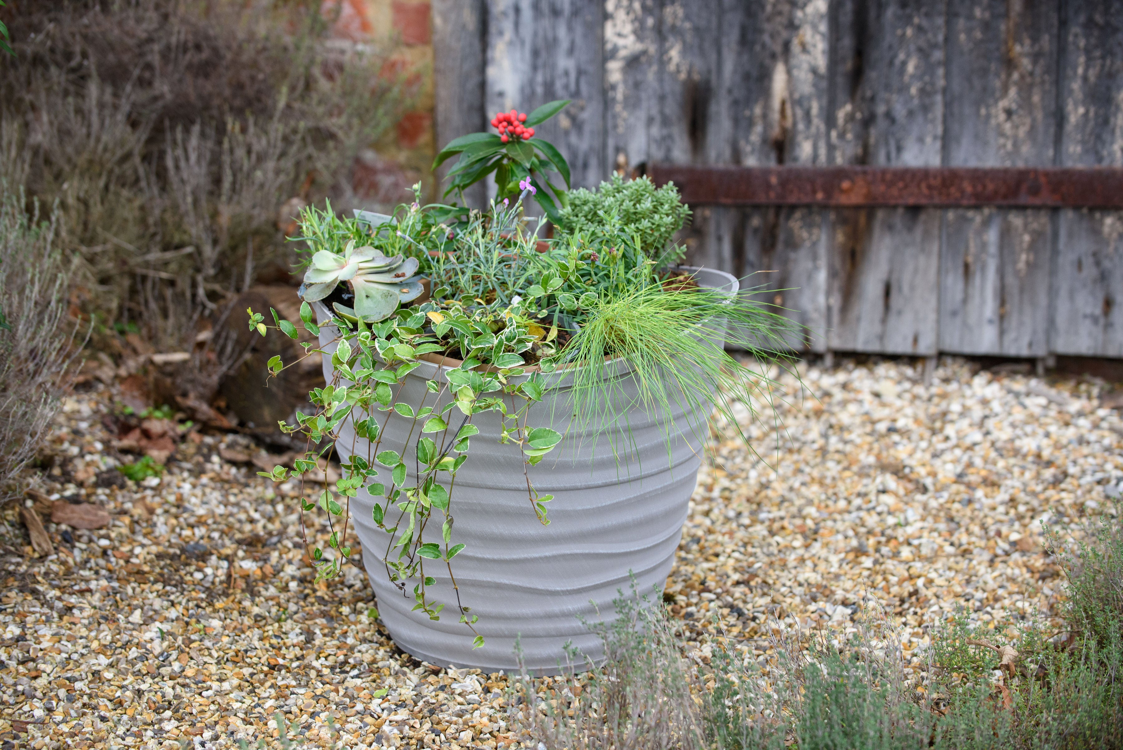 Dune Planter Powdered Brick Finish – Earth Cycle
