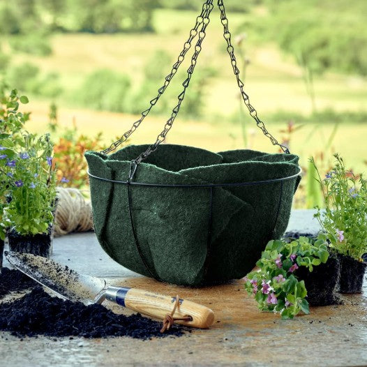 Jute hanging basket liner