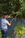 mike cutting a tree