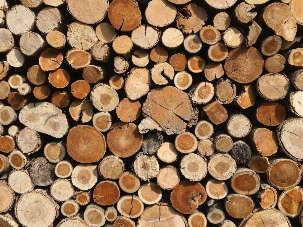 chopped logs